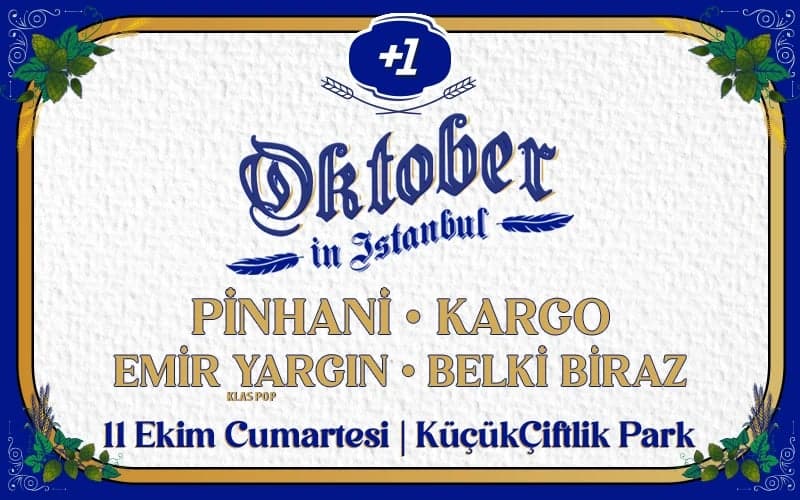 +1 Sunar: Oktober in İstanbul - Cumartesi