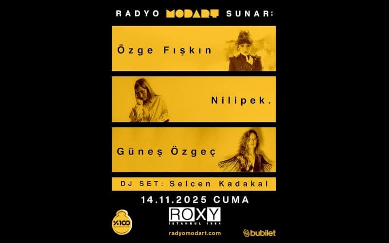 %100 Müzik Sunar: Radyo Modart Konserleri - Özge Fışkın, Nilipek. ve Güneş Özgeç