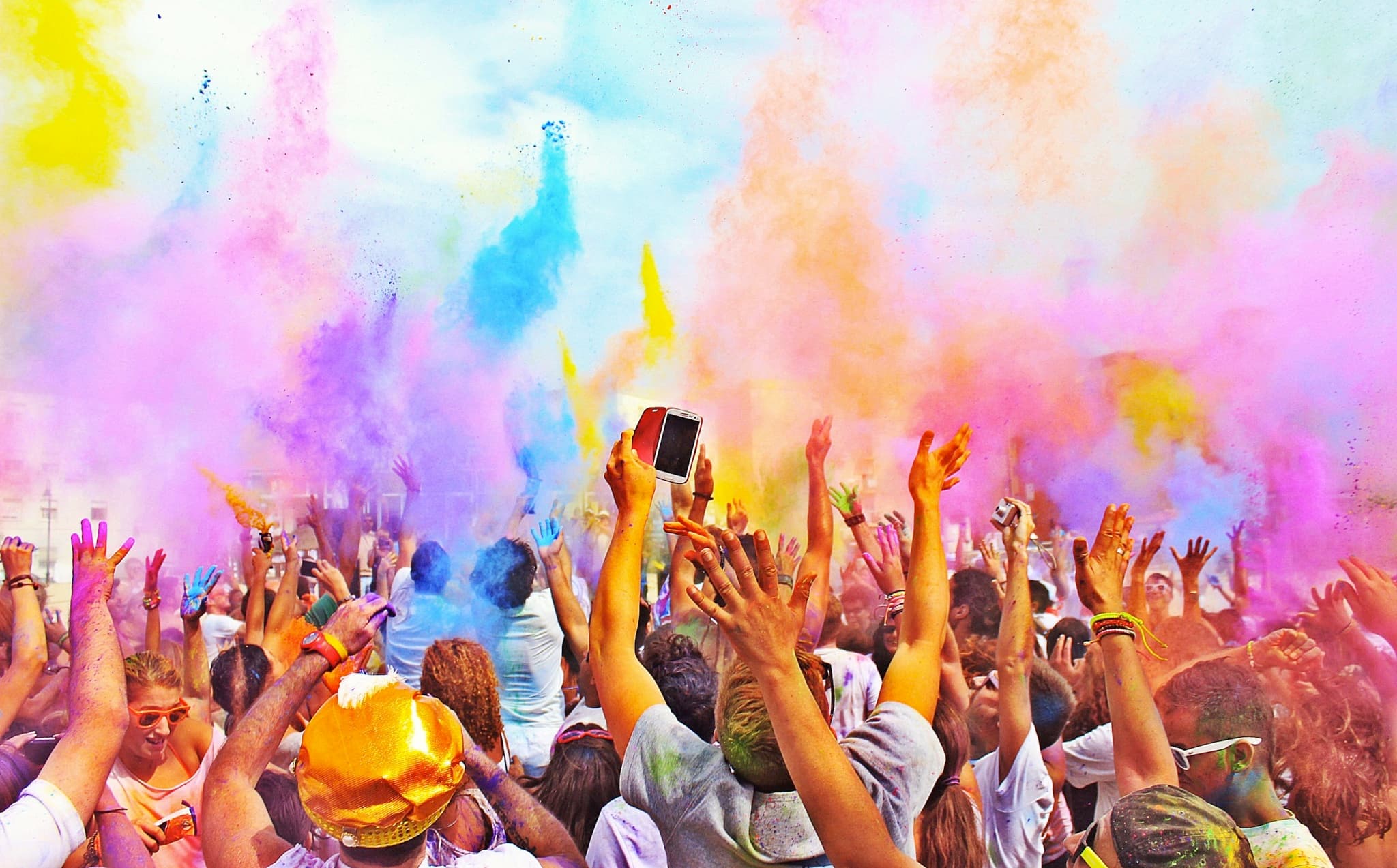 People enjoying various events - concerts, theater, and art exhibitions